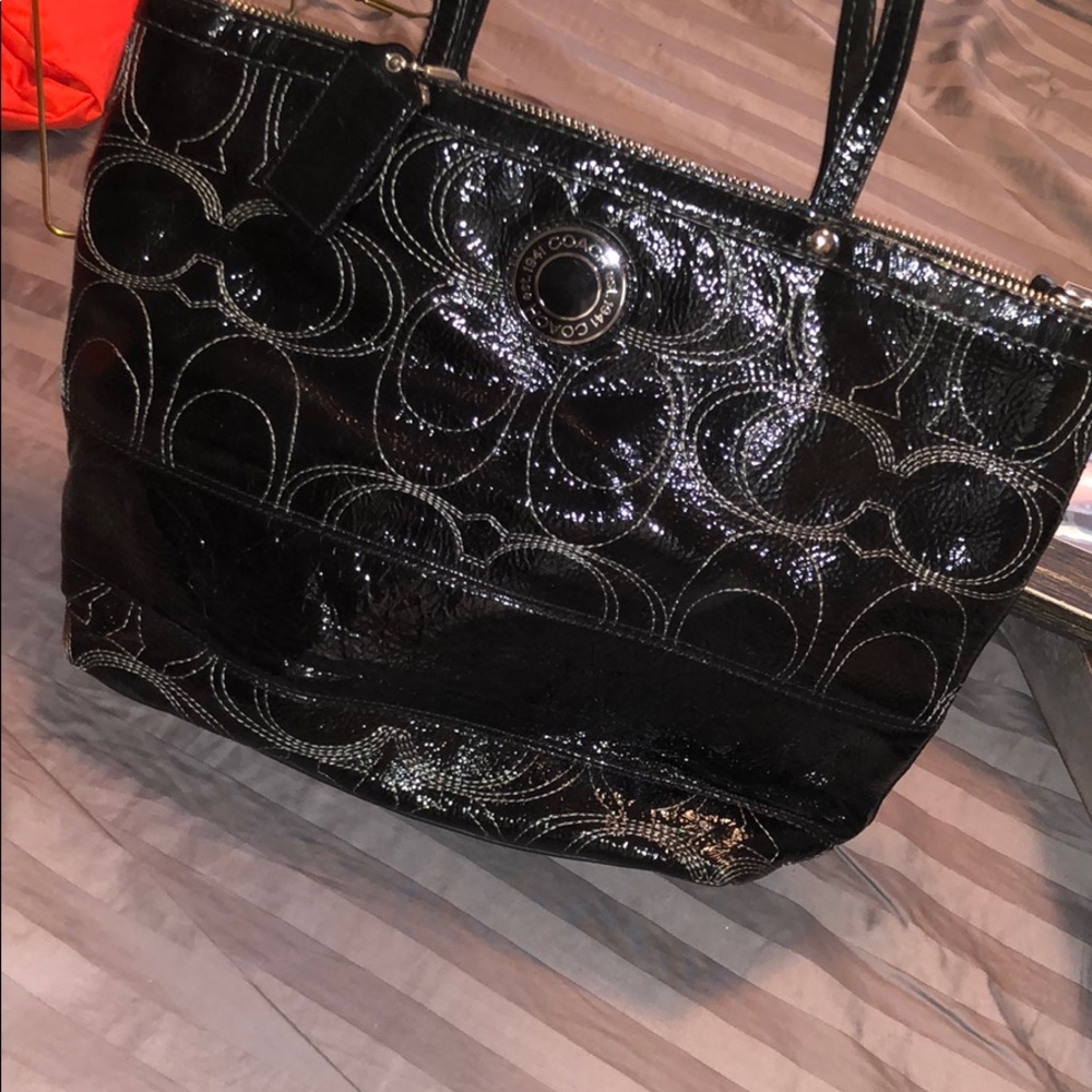 Black coach purse